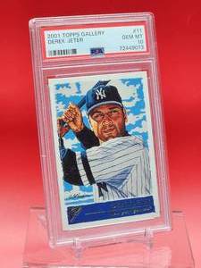 lot 10 image: 2001 Topps Gallery Baseball Derek Jeter Card #11 Gem Mint PSA 10