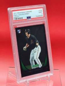 lot 31 image: 2011 Bowman Chrome Baseball Paul Goldschmidt Draft Rookie Card #108 Mint PSA 9