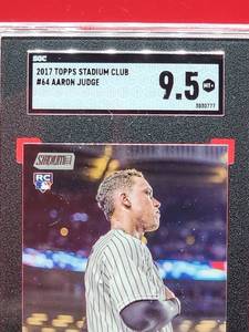2017 Topps Stadium Club Baseball Aaron Judge Rookie Card # 64 Mint SGC 9.5