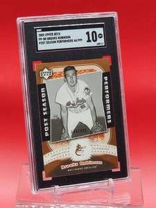 lot 34 image: Limited 044999 2005 Upper Deck Baseball Brooks Robinson Post Season Performers Card #PP-BR Gem Mint SGC 10