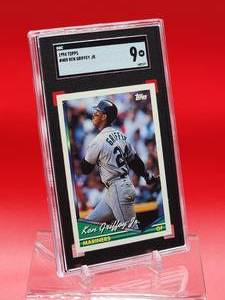 lot 102 image: 1994 Topps Baseball Ken Griffey Jr Card #400 Mint SGC 9