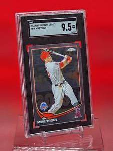 lot 104 image: 2013 Topps Chrome Mike Trout Card #MB-9 Mint SGC 9.5