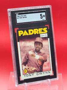 lot 159 image: 1986 O-Pee-Chee Baseball Tony Gwynn Card Excellent SGC 5