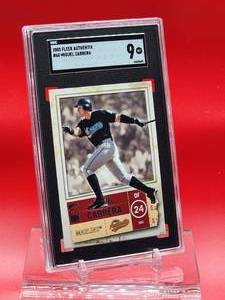 lot 69 image: 2005 Fleer Authentix Miguel Cabrera Card #60 Mint SGC 9