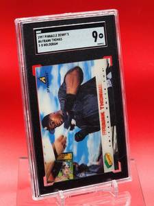 lot 70 image: 1997 Pinnacle Baseball Frank Thomas Dennys 3-D Hologram Card #4 Mint SGC 9
