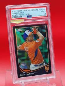 lot 16 image: 2013 Topps Chrome Update Baseball David Wright Black Refractor Card #MB-29 Mint PSA 9