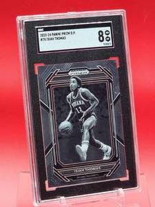 lot 49 image: 2023-24 Panini Prizm Isiah Thomas Draft Picks Card #78 Near Mint-Mint SGC 8
