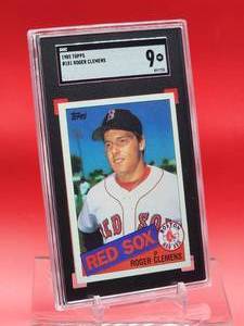 lot 40 image: 1985 Topps Baseball Roger Clemens Rookie Card #151 Mint SGC 9
