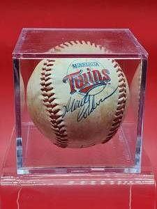 lot 187 image: Autographed Baseball by Minnesota Twins Great Marty Cordova