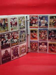 lot 74 image: Sports Binder Packed Full of NFL Quarterback Only Cards