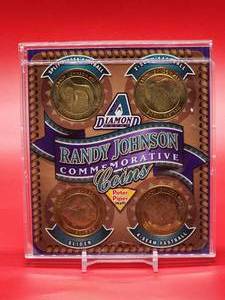 lot 193 image: Set of (4) Seattle Mariners HOF Great Randy Johnson Coins