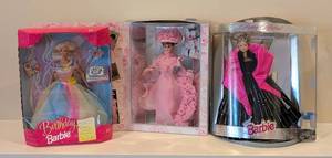 lot 62 image: LL - Collection of 3 Barbie Dolls Birthday Barbie, My Fair Lady, Holiday Barbie