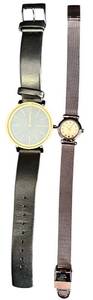 lot 126H image: ML - Set of 2 Skagen Wristwatches with Leather and Mesh Bands