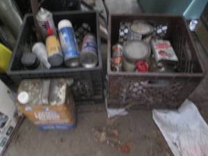 lot 78 image: 2-plastic milk crates containing a ...