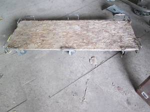 lot 98 image: Homemade mechanics creeper with upg...