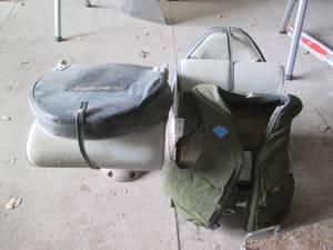 lot 100 image: Pair of Alumicraft boat seats with ...