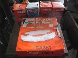 lot 104 image: Fram PH8A oil filters Fram CA351 ai...
