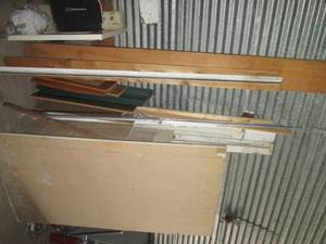 lot 118 image: Assorted size drywall, wood and met...