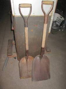 lot 131 image: Pair of scoop shovels...