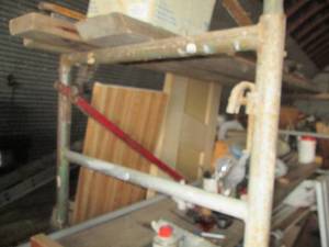 lot 10 image: Assembled scaffolding as shown (con...