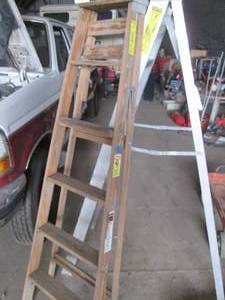 lot 42 image: Keller aluminum and Davidson Wooden...