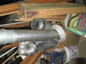 lot 137 image: Assortment of metal vent tubes, wat...