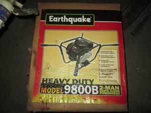 lot 140 image: Earthquake heavy duty 2-man earth a...