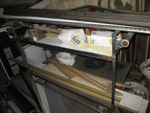 lot 142 image: Heavy duty 2-tier rolling warehouse...