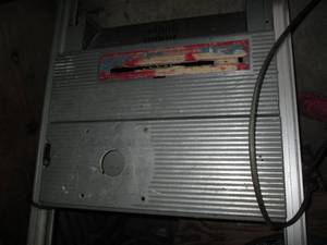 lot 189 image: Vintage metal table saw...