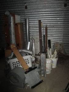 lot 201 image: Massive lot of metal Duct work, coa...