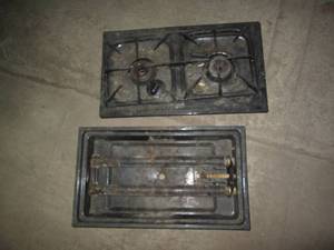 lot 214 image: Portable gas stove section...