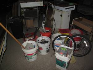 lot 221 image: Industrial style metal rolling cart...