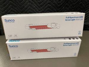 lot 23 image: 2 X 2-Pack Sunco Full Spectrum LED Grow Lights 600 Lumen 10W