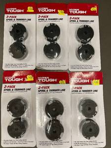 lot 30 image: Lot of 6 Hyper Tough 2-Pack Spool & Trimmer Line Packs for 20V Max String Trimmers