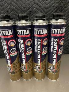 lot 203 image: Set of 4 Tytan Professional Subfloor Pro High Yield Adhesive Tubes