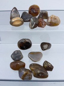 lot 62 image: Lovely Lake Superior Agate Tumbles Lot 211 gm  7.4 oz