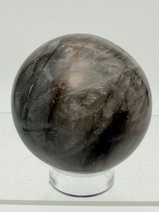 lot 134 image: Awesome Smoky Quartz Sphere 66mm, 467 gm.  1 lb.