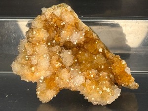 lot 142 image: SpirtCactus Quartz Cluster 186 gm.  6.6 oz.Also called cactus quartz, fairy quartz or porcupine quartz due to its appearance.