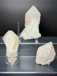 lot 37 image: Very Nice Candle Quartz Lot of 3 Total weight 420 gm  14.8 oz