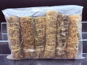 lot 116 image: Mountain Sage and Mugwort Bundles  Six 4 bundles  Mountain SageClear negative energy & promote new beginnings. Mugwort sweet, earthy fragrance, used to induce dreams.