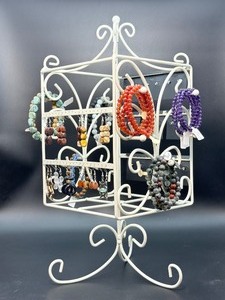 lot 106 image: Vintage Revolving Earring and Bracelet Jewelry Display.  Jewelry not included.  Will be sold separately