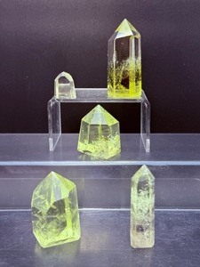 lot 195 image: Citrine Polished Lot of 5 Small Towers    Total Weight 199 gm  7 oz