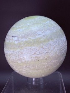 lot 22 image: Large Light Lime Green Calcite Sphere