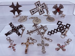 lot 231 image: Hanging Charms 10 Crosses and 3 Archangels