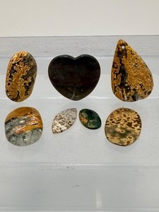 lot 238 image: Ocean Jasper Cabuchon Lot of 10