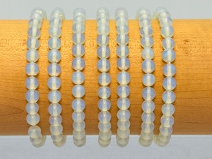 lot 266 image: Opalite  6mm  Bracelet Lot of 7