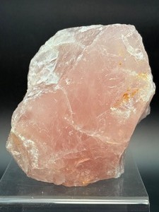 lot 41 image: Large Rough Lavender Rose Quartz Chunk 1k  243 gm.  2 lb. 11.8 oz., Somewhat rare