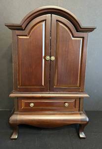 lot 64C image: DR - Wooden Jewelry Armoire Cabinet