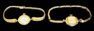 lot 93C image: K - Lot of 2 Vintage Ladies Wristwatches Gruen Precision and Benrus
