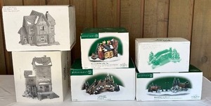 lot 213C image: FRDR - Department 56 Dickens Village Collectible Buildings and Accessories, 6 Pieces